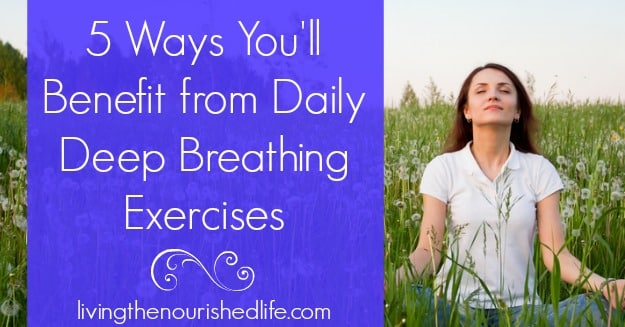 5 Ways You'll Benefit from Daily Deep Breathing Exercises: woman meditating in field