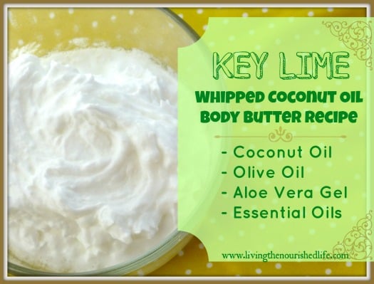 Coconut Oil for Skin: key lime whipped coconut oil body butter 
