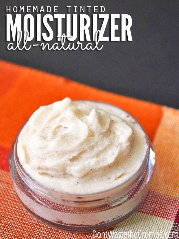 Coconut Oil for Skin: Homemade Tinted Moisturizer in clear container