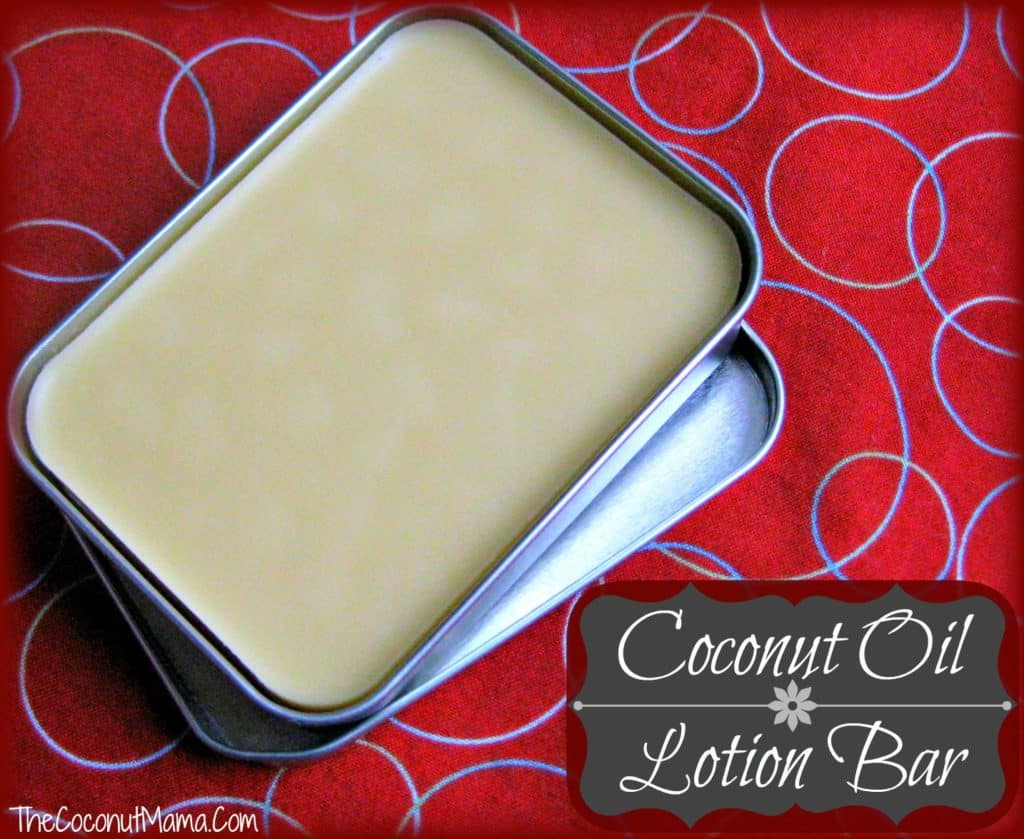 Coconut Oil for Skin: Coconut Oil Lotion Bar in a tin