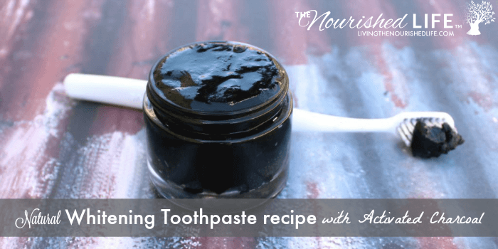 Natural Whitening Toothpaste Recipe with Activated Charcoal 