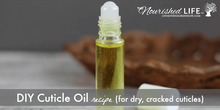 DIY Cuticle Oil Recipe for Dry, Cracked Cuticles in a roller bottle