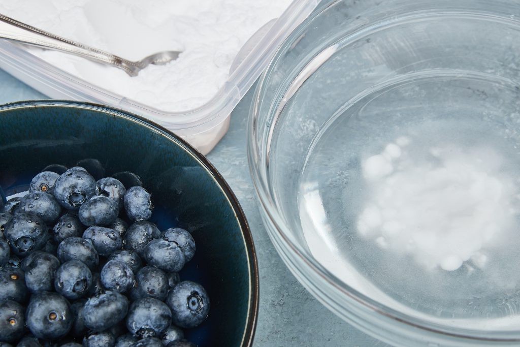 HOW TO WASH BLUEBERRIES WITH baking soda